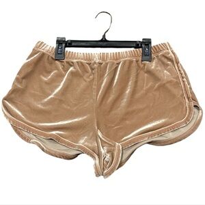 Size Medium Forever 21 Velvet Beige Women's Athletic Shorts